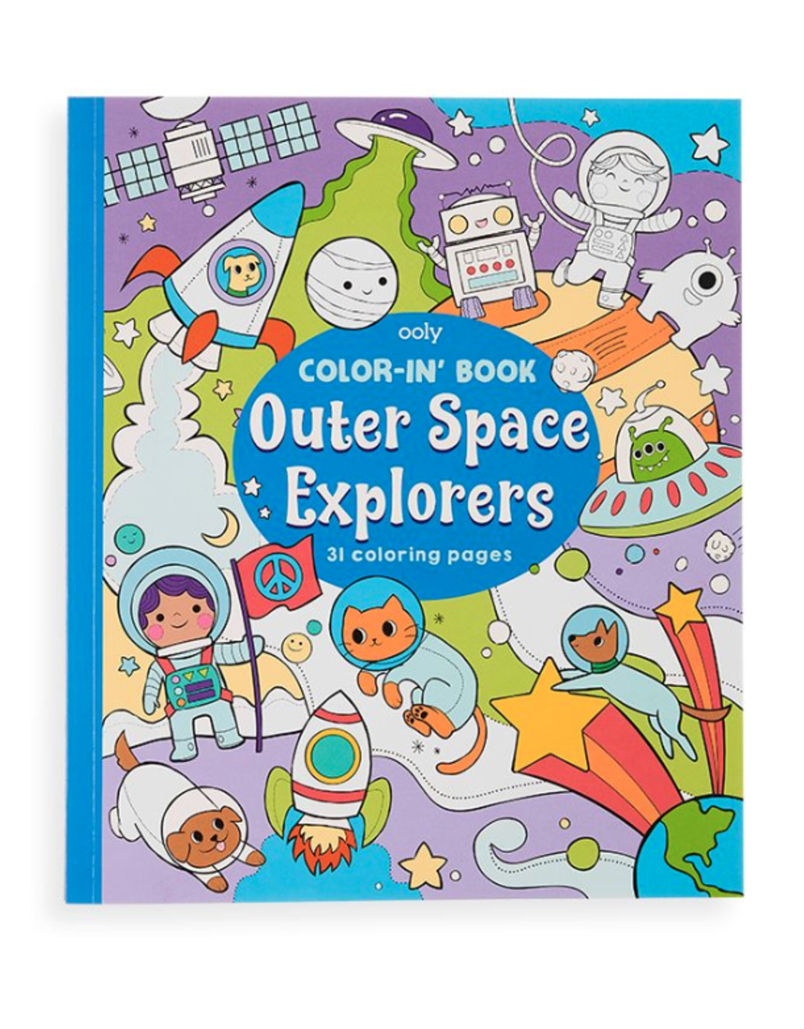 ooly Color-in' Book: Outer Space Explorers