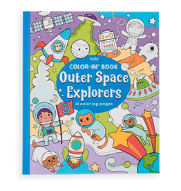 ooly Color-in' Book: Outer Space Explorers