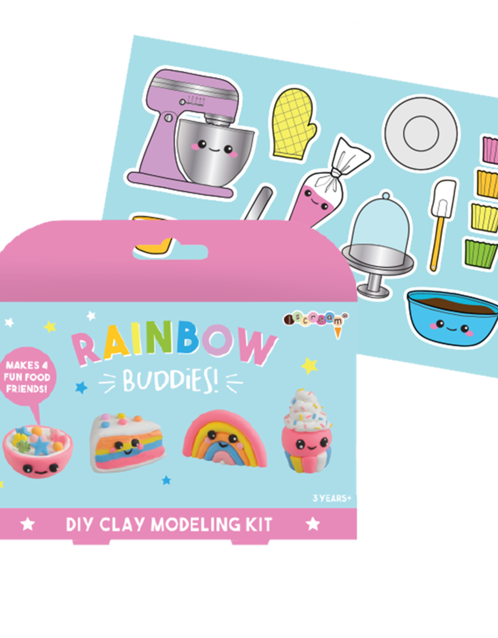 Iscream Rainbow Buddies DIY Clay Modeling Kit