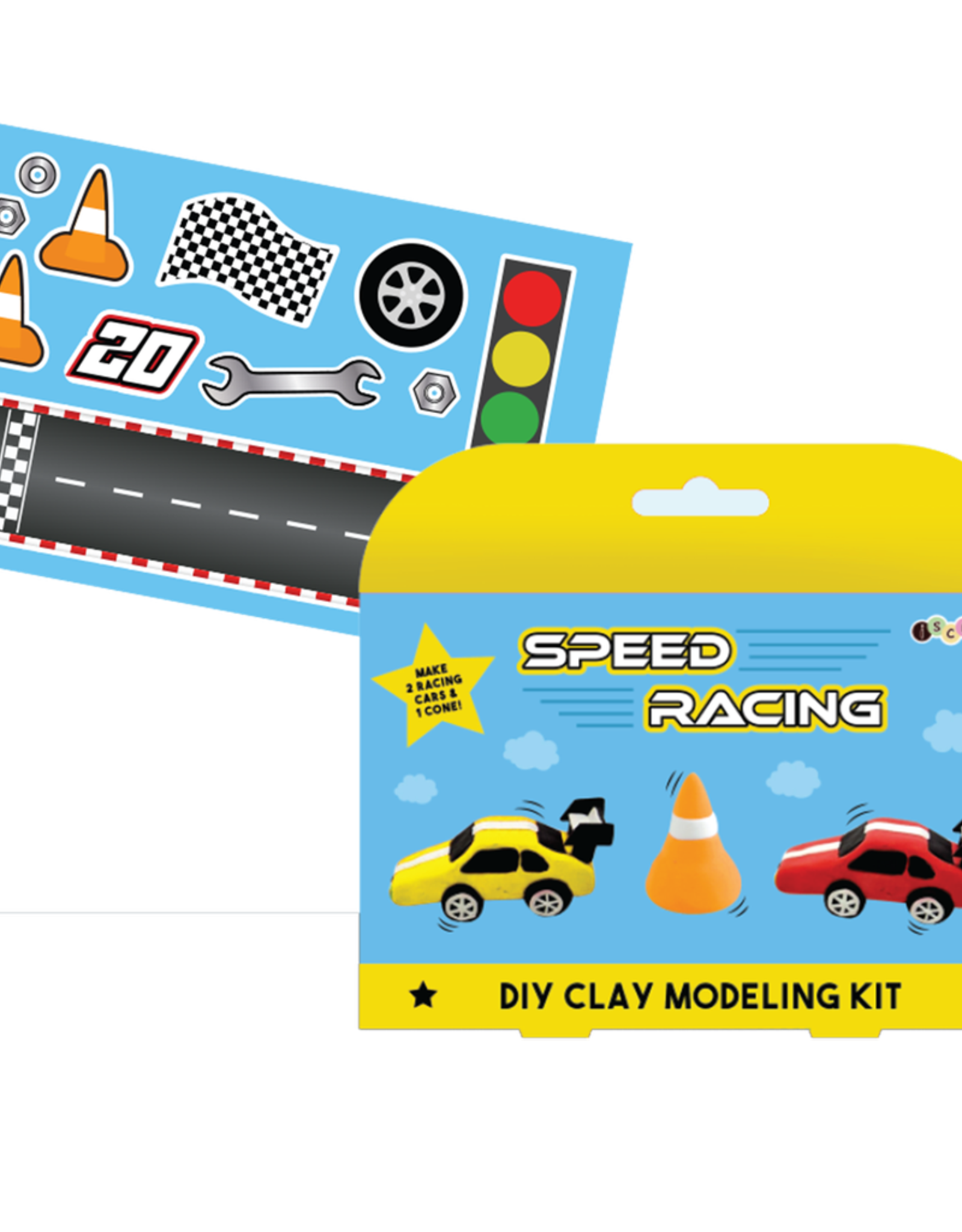 Iscream Speed Racing DIY Clay Modeling Kit