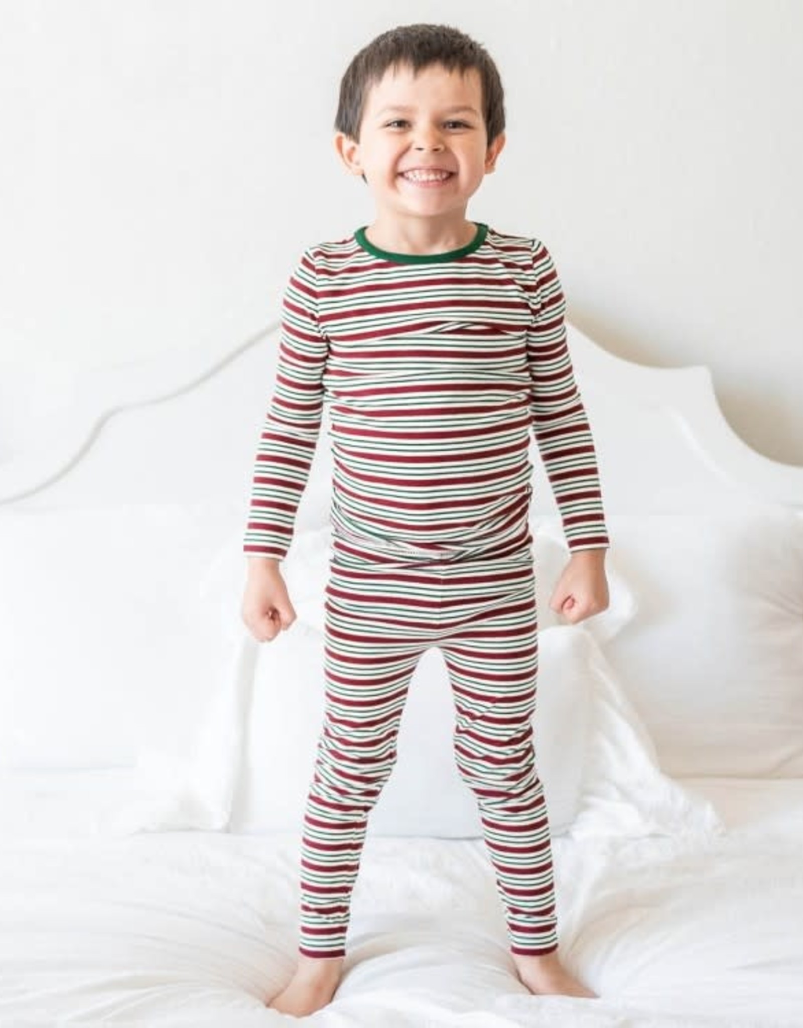 RuggedButts Peppermint Stripe Snuggly 2pc  Pajamas