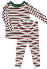 RuggedButts Peppermint Stripe Snuggly 2pc  Pajamas