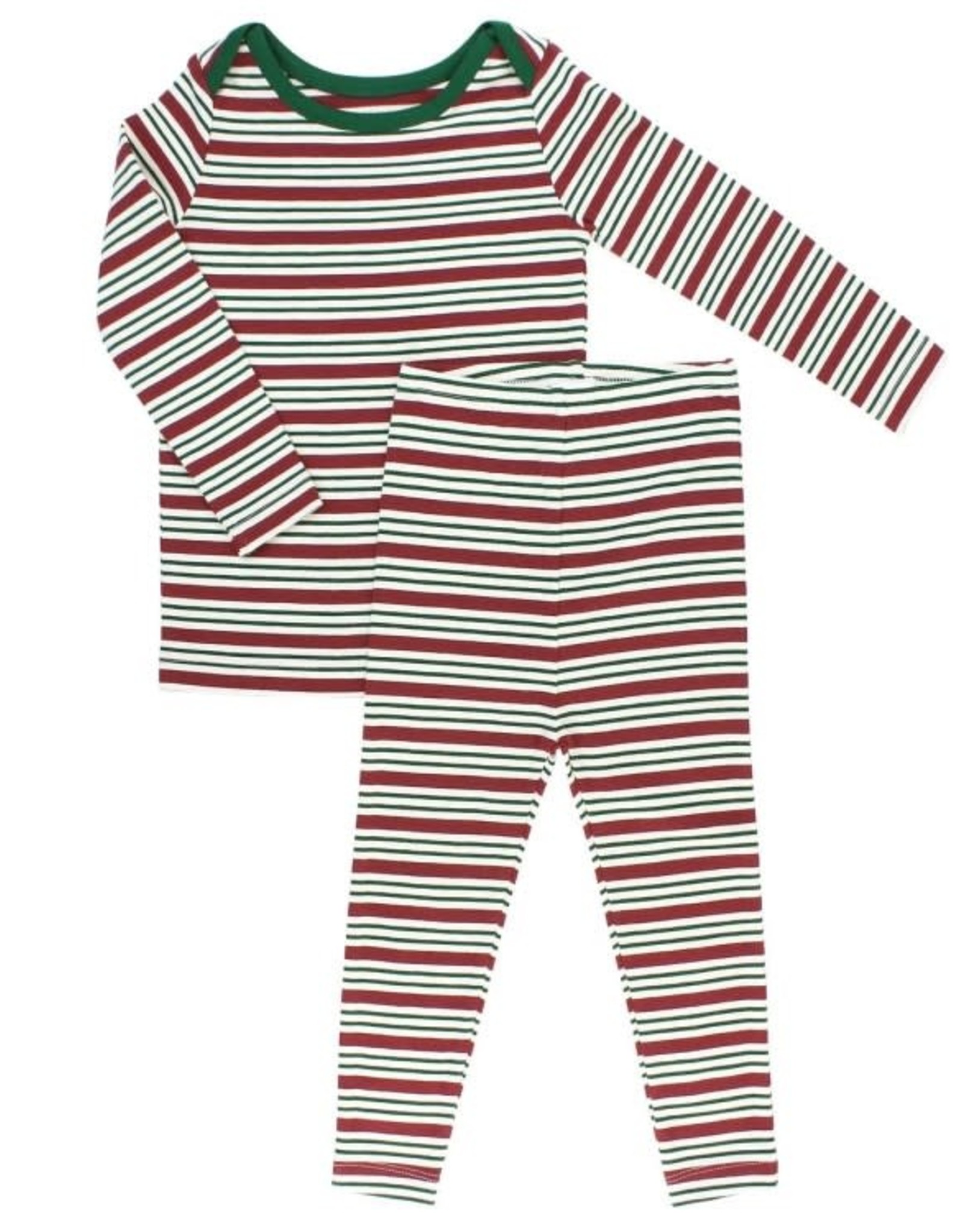 RuggedButts Peppermint Stripe Snuggly 2pc  Pajamas