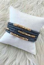 Charlie Bracelet Stack in Grey