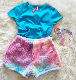 Iscream Rainbow Sherpa Shorts