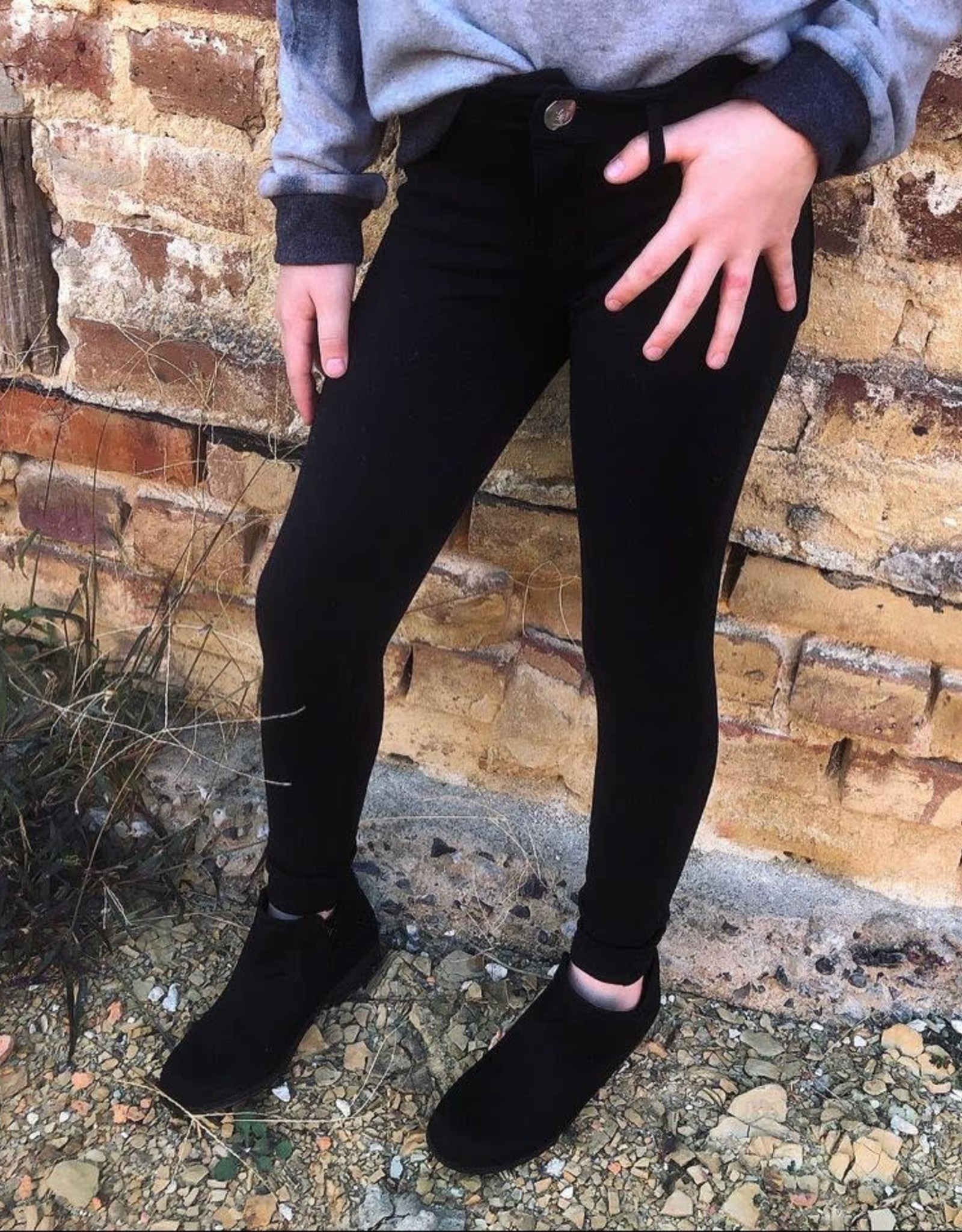 Cutie Patootie Stretch Pants in Black