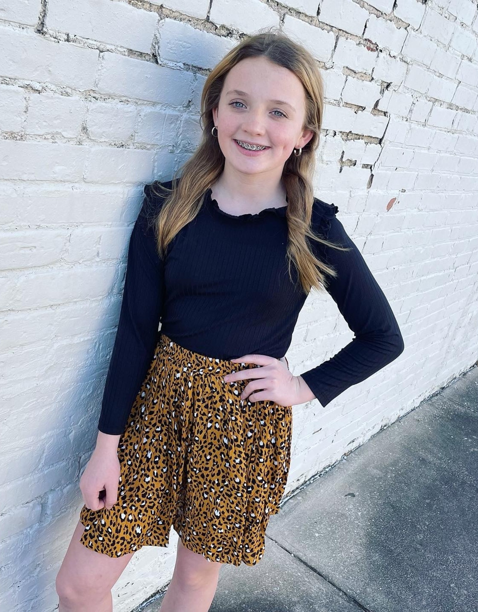 Mallory Leopard Skirt