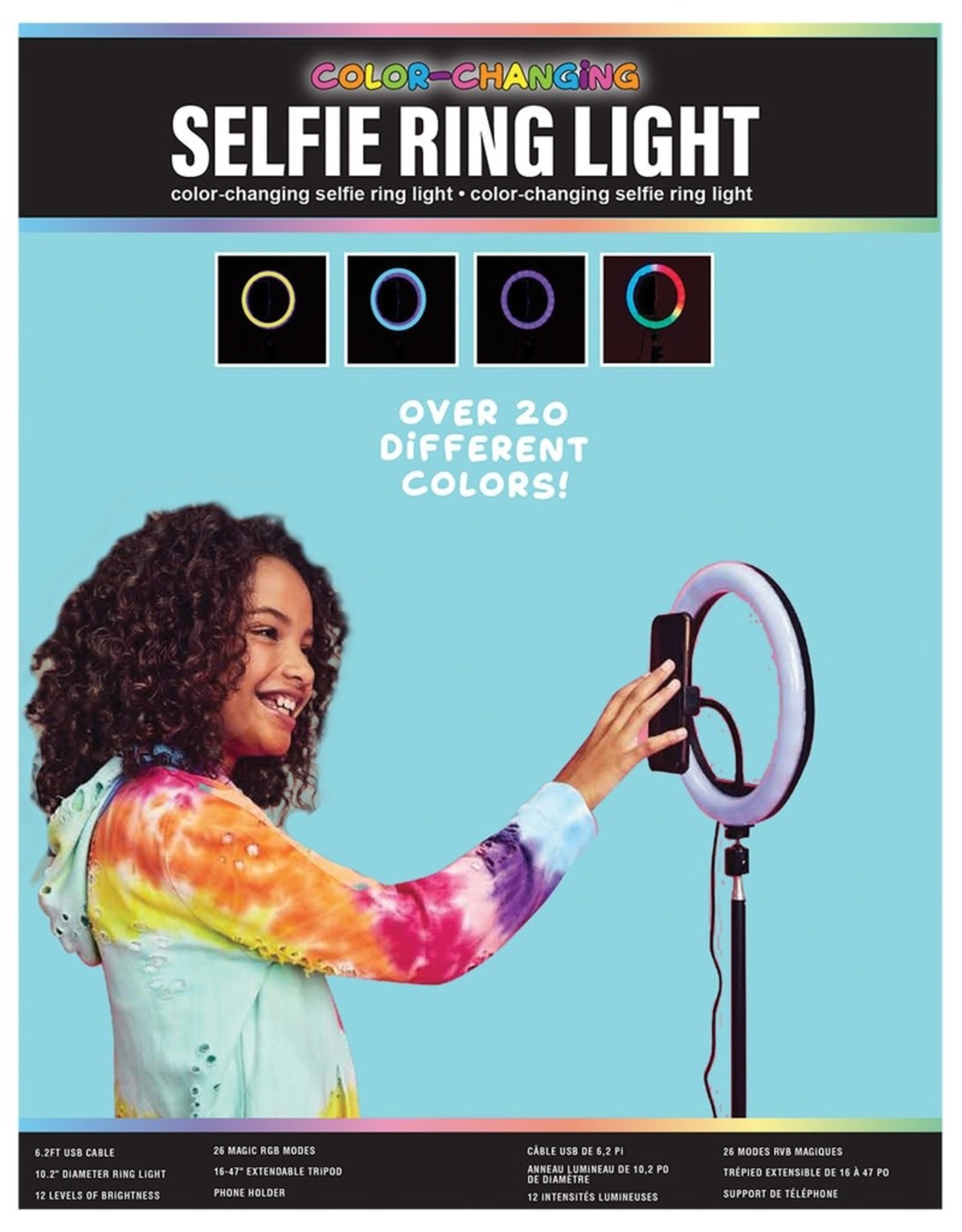 Iscream Selfie Color Changing Ring Light