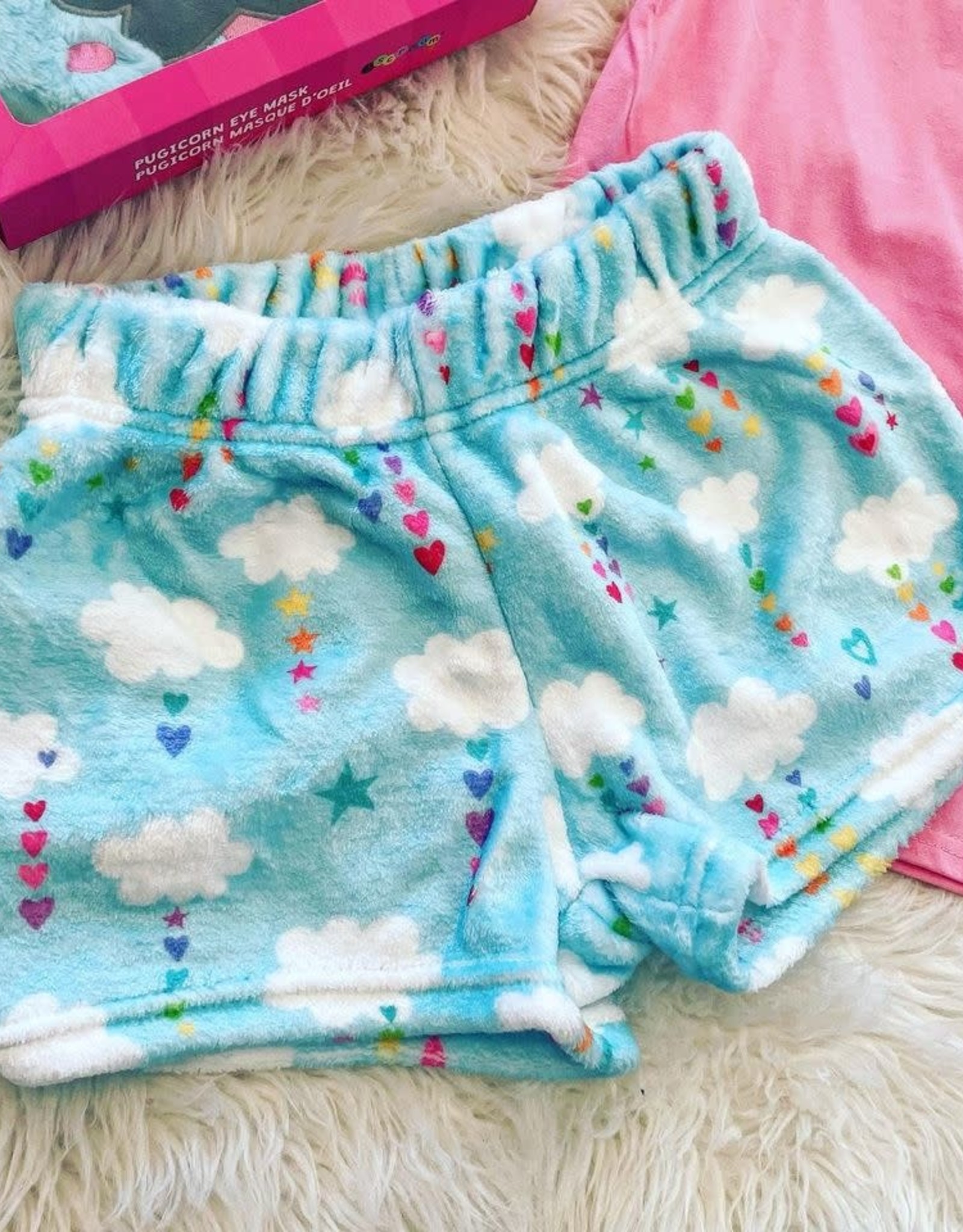 Iscream Cheerful Clouds Plush Shorts