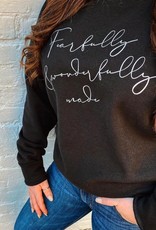 Fearfully and Wonderfully Made Sweatshirt  In Black