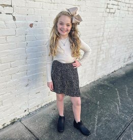 Mini Molly By Molly Bracken Lydia Skirt in Speckled Black