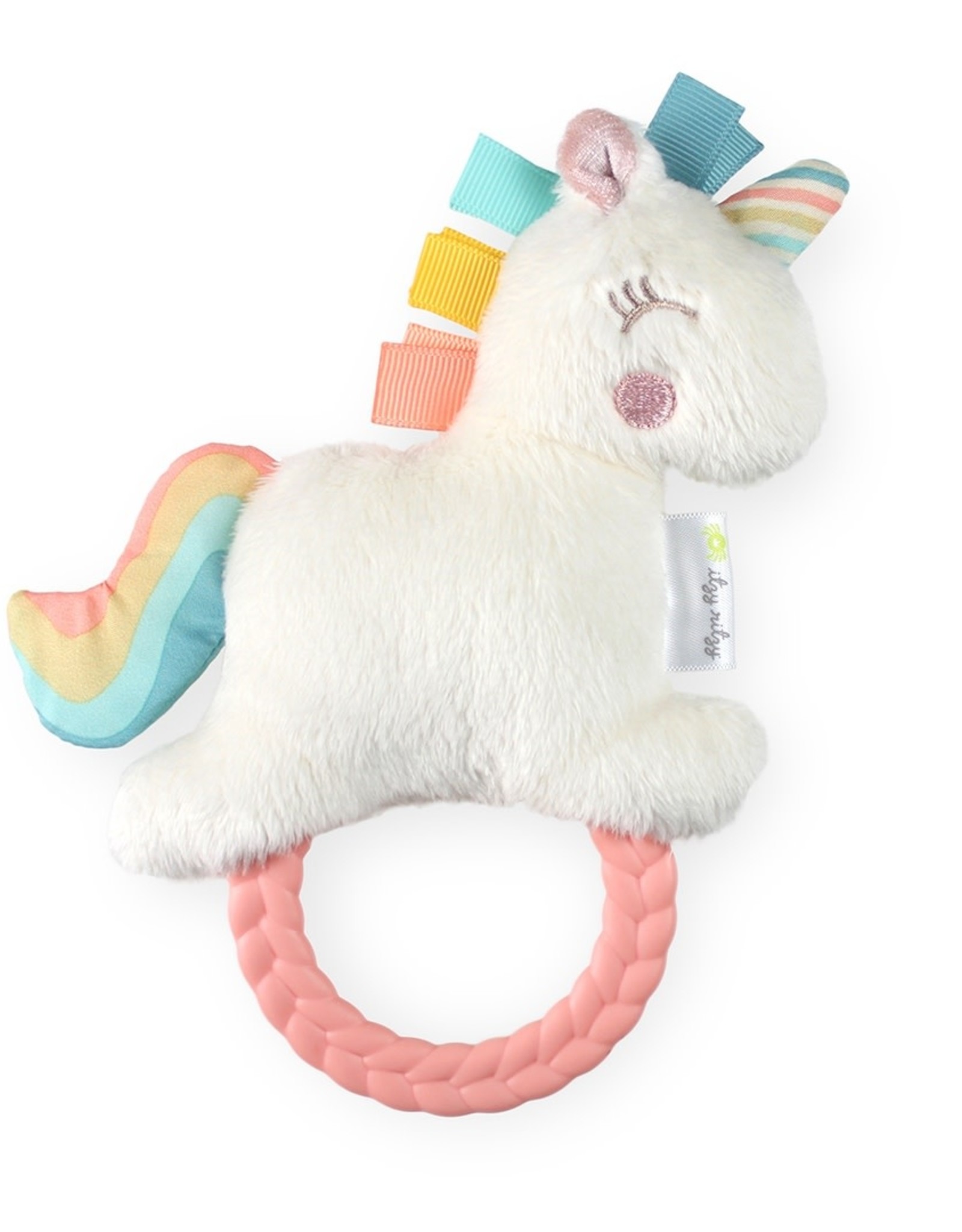 Itzy Ritzy Ritzy Rattle Pal™ Plush Rattle Pal with Teether - Unicorn
