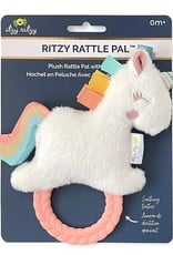 Itzy Ritzy Ritzy Rattle Pal™ Plush Rattle Pal with Teether - Unicorn