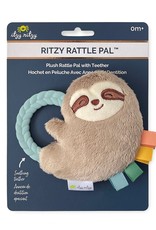 Itzy Ritzy Ritzy Rattle Pal™ Plush Rattle Pal with Teether - Sloth