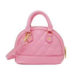 Zomi Gems Mini Quilted Moon Handbag - Pink