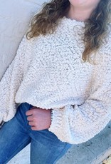 Hayden Mattie Popcorn Sweater in Cream