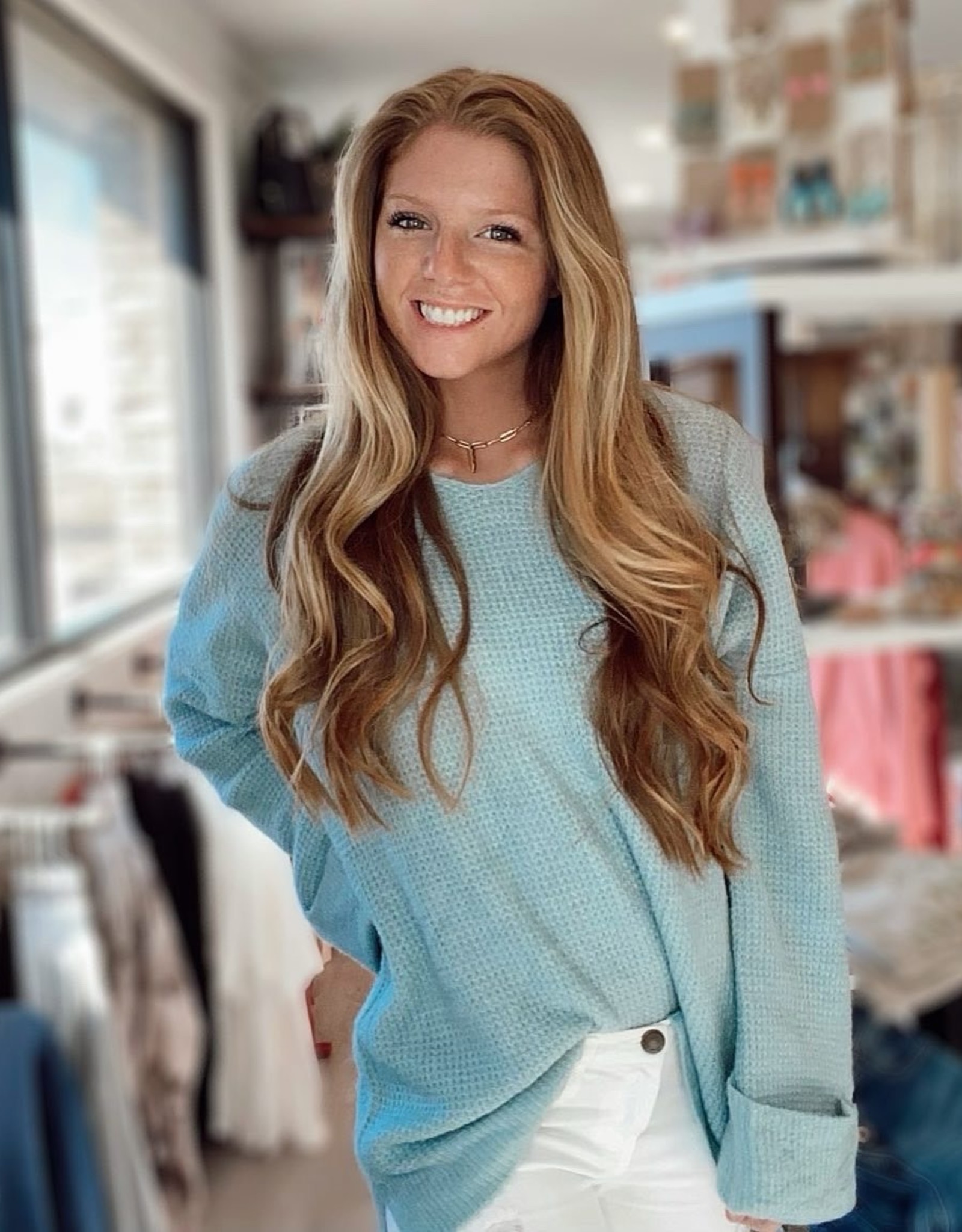 Listicle Gracen Sweater in Baby Blue