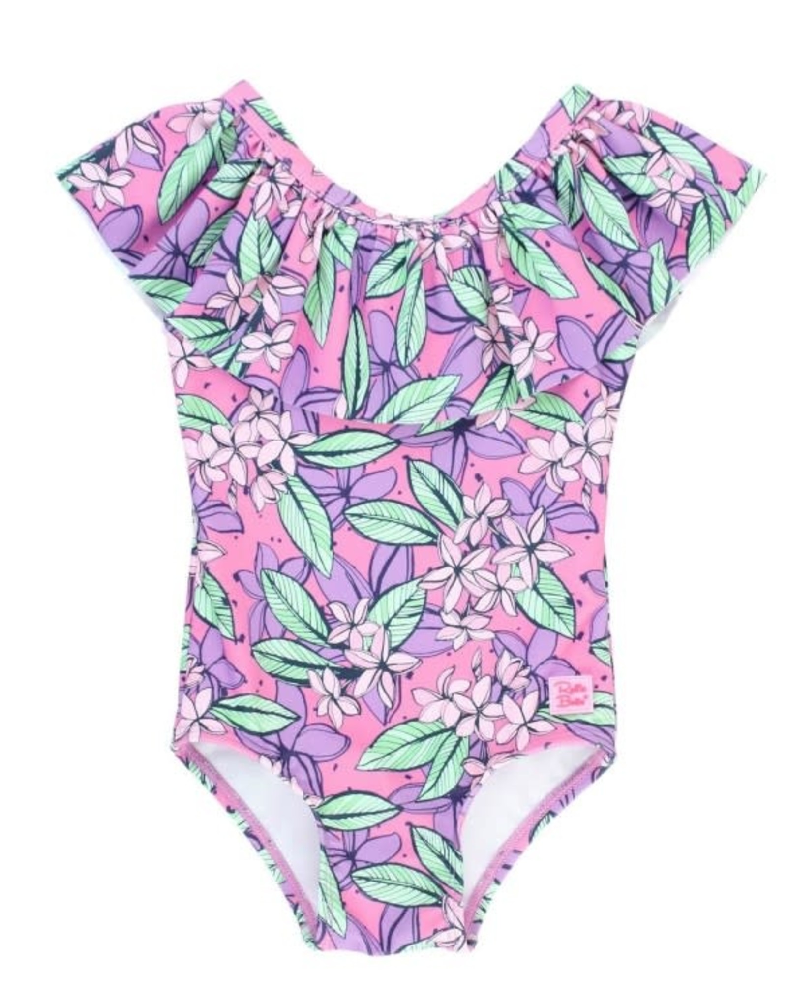 RuffleButts Violet Valley Ruffle One Piece