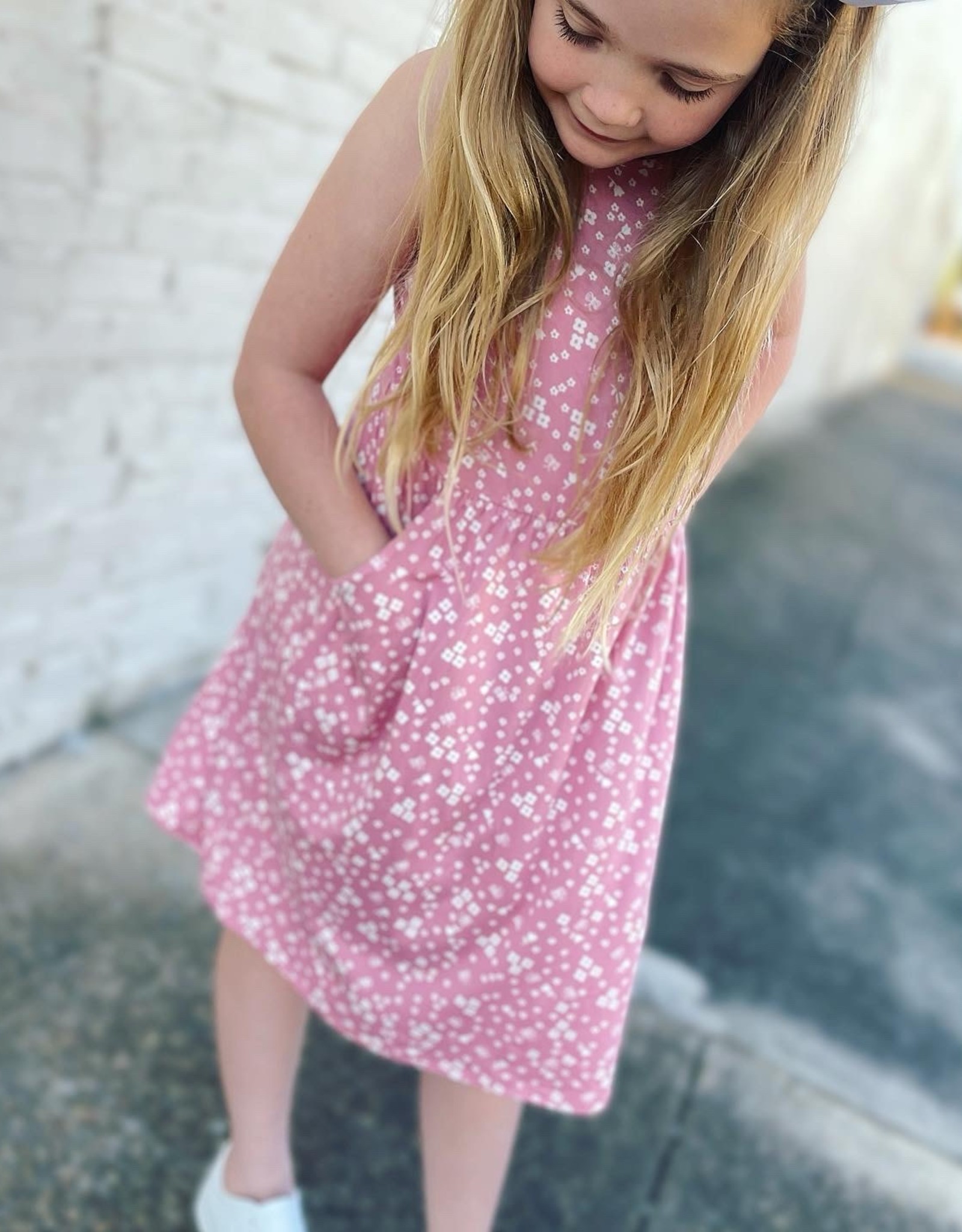 Brianna Dress in Pink Floral