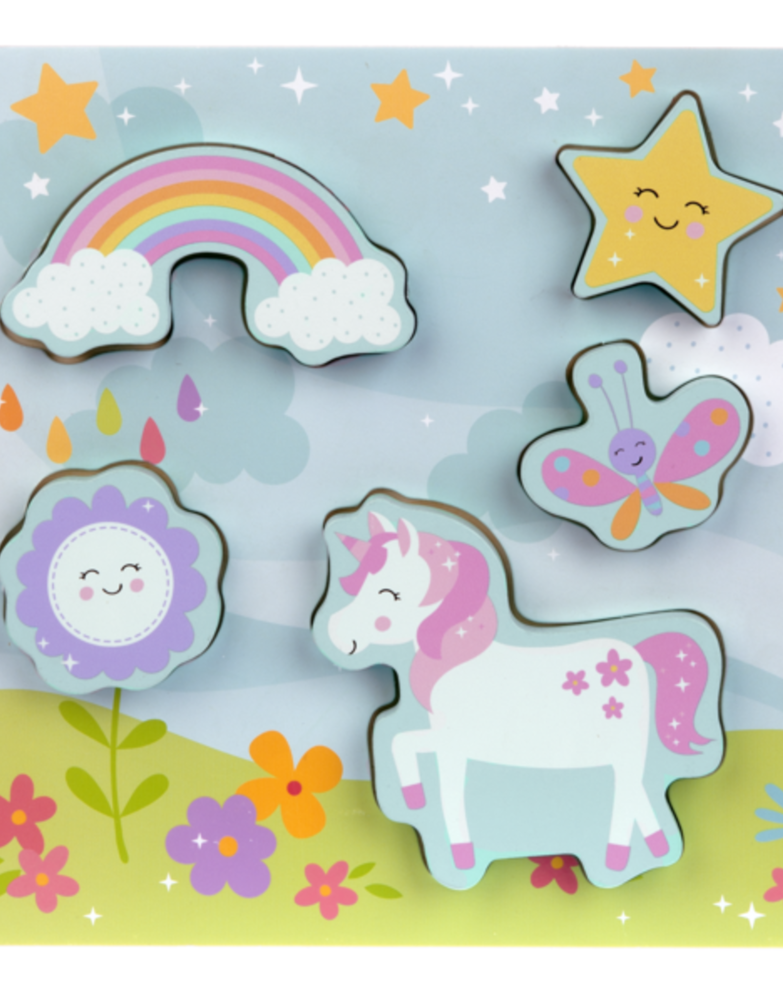 GANZ Blossom Unicorn Wood Puzzle