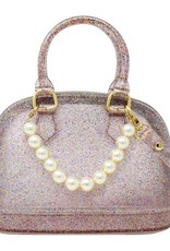 Zomi Gems Jelly Bowling Crossbody Handbag with Pearls - Rainbow Glitter