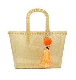 Zomi Gems Tiny Jelly Tote Bag - Gold