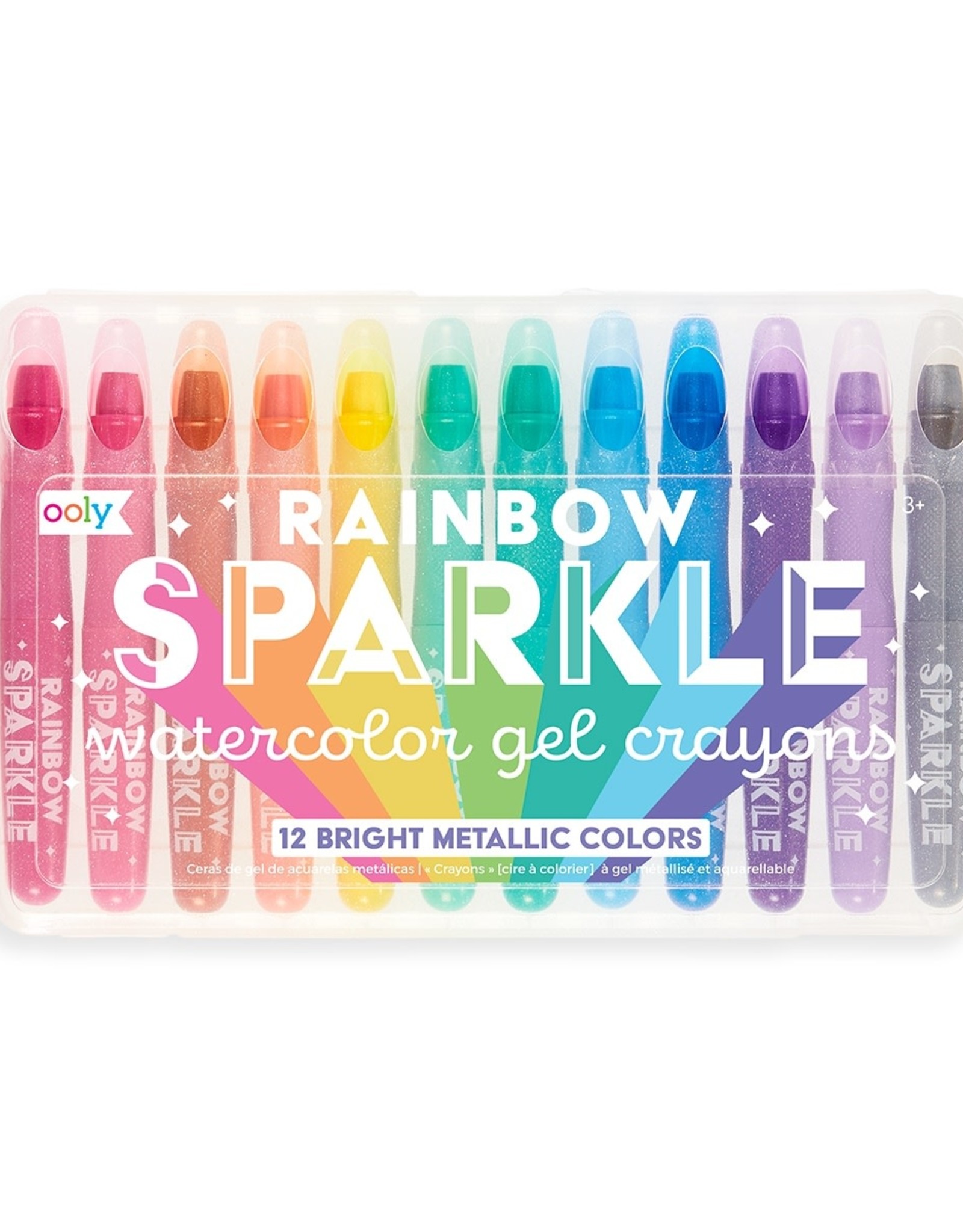 ooly Rainbow Sparkle Metallic Gel Crayons
