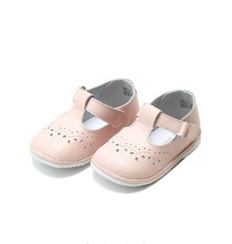L'AMOUR Birdie T- Strap Stitched Mary Jane in Pink