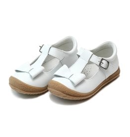 L'AMOUR Emma Autumn Bow T-Strap Mary Jane in White