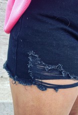 GeeGee Charlotte Shorts in Black Denim