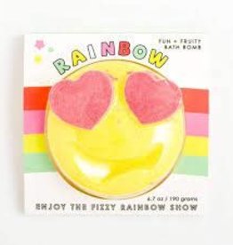 Feeling Smitten Fun + Fruity Rainbow Emoji Bath Bomb