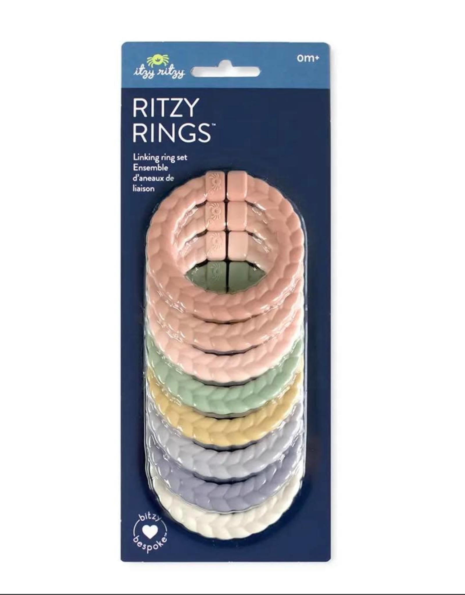 Itzy Ritzy Bitzy Bespoke Itzy Rings™ Linking Ring Set Pastel