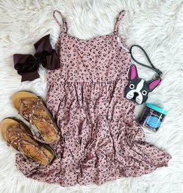 Molly Animal Print Dress in Pink