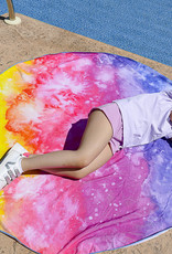 Watchitude Rainbow TieDye Huge Round Towel