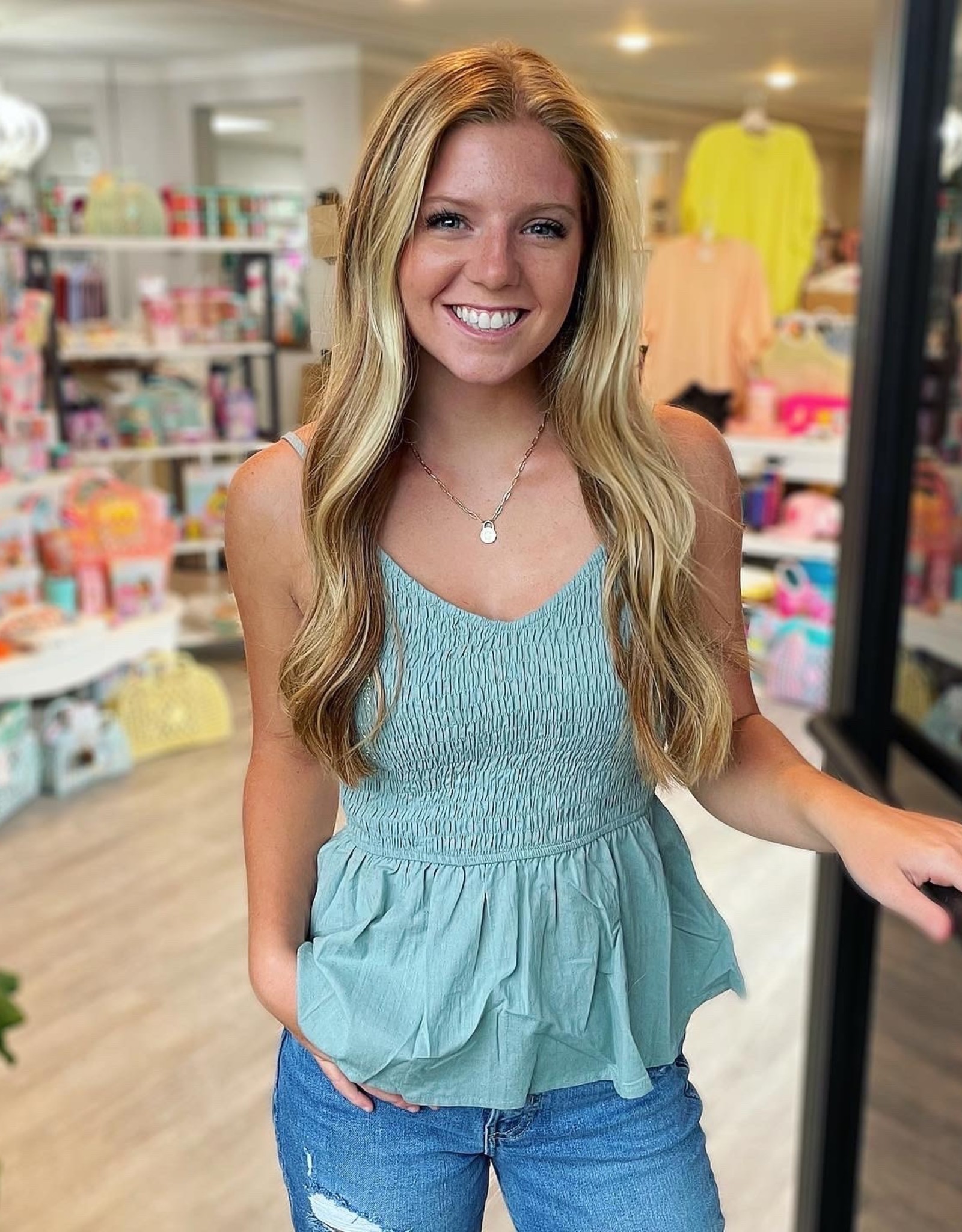 Julia Top In Sage Marlee Janes