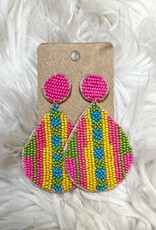 Teardrop Earring in Pink