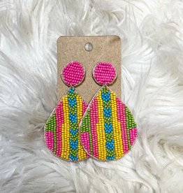 Teardrop Earring in Pink