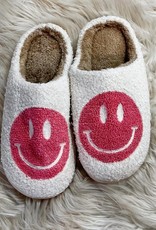Smile Face Slippers in Pink