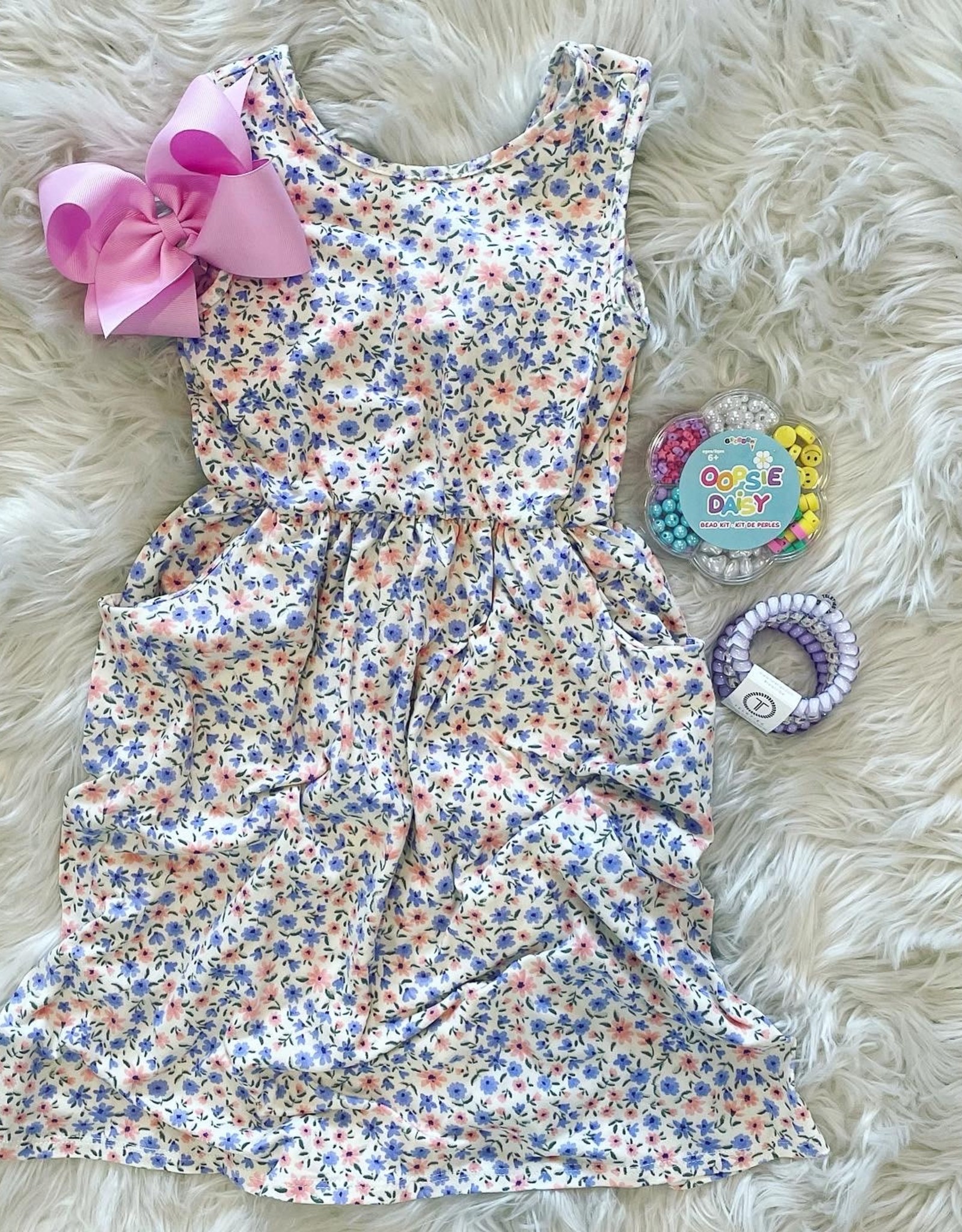 Lacey Dress in Purple Floral