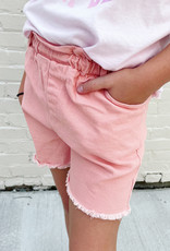 Hayden Paperbag Shorts in Blush