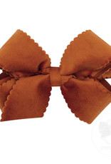 WeeOnes King Grosgrain Scalloped Edge Girls Hair Bow BTO