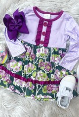 Honeydew Piper Dress in Purple Floral