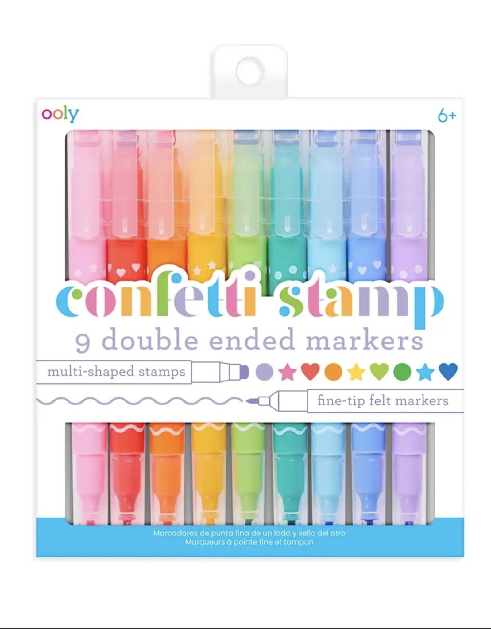 ooly Confetti Stamp Double-Ended Markers