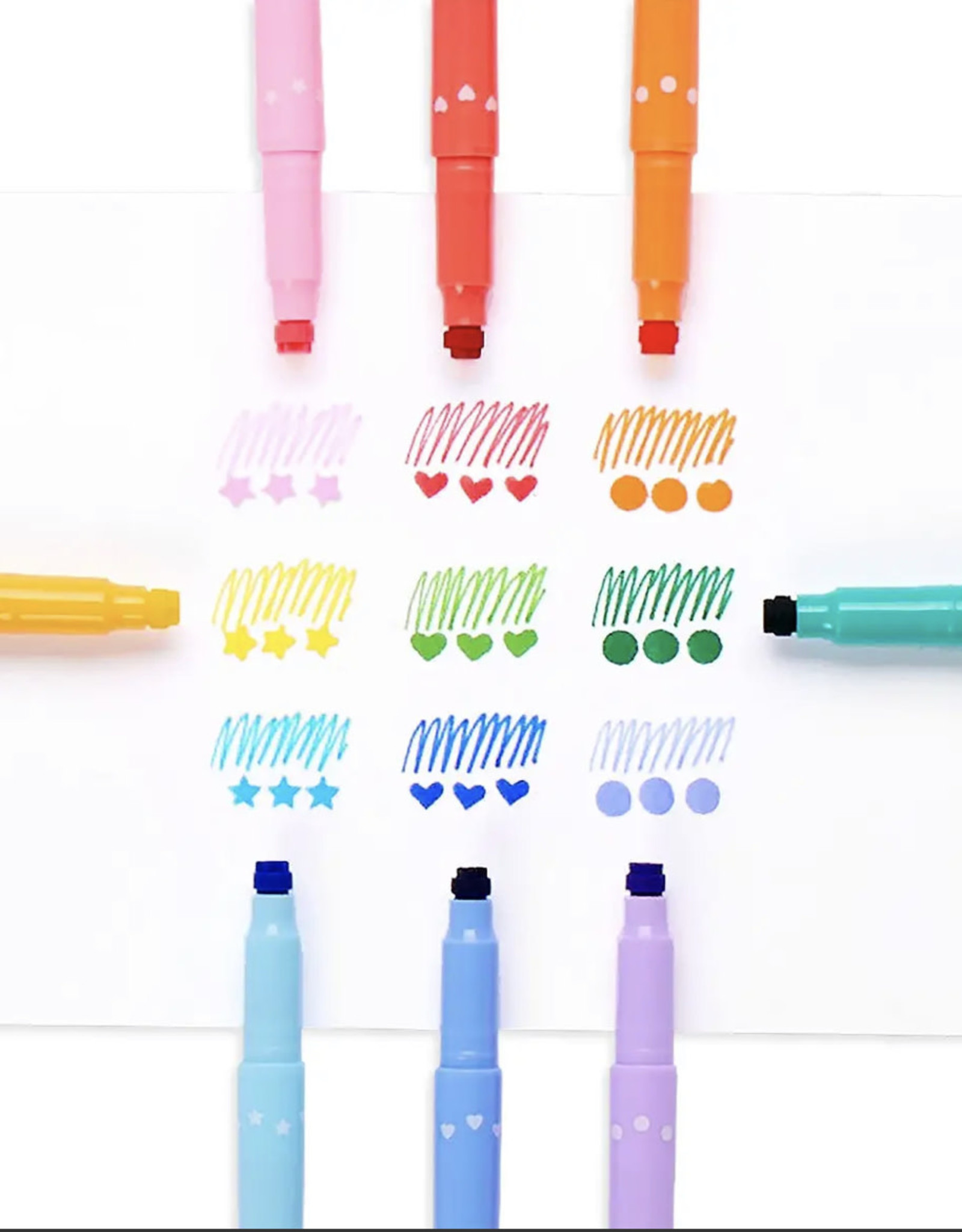 ooly Confetti Stamp Double-Ended Markers