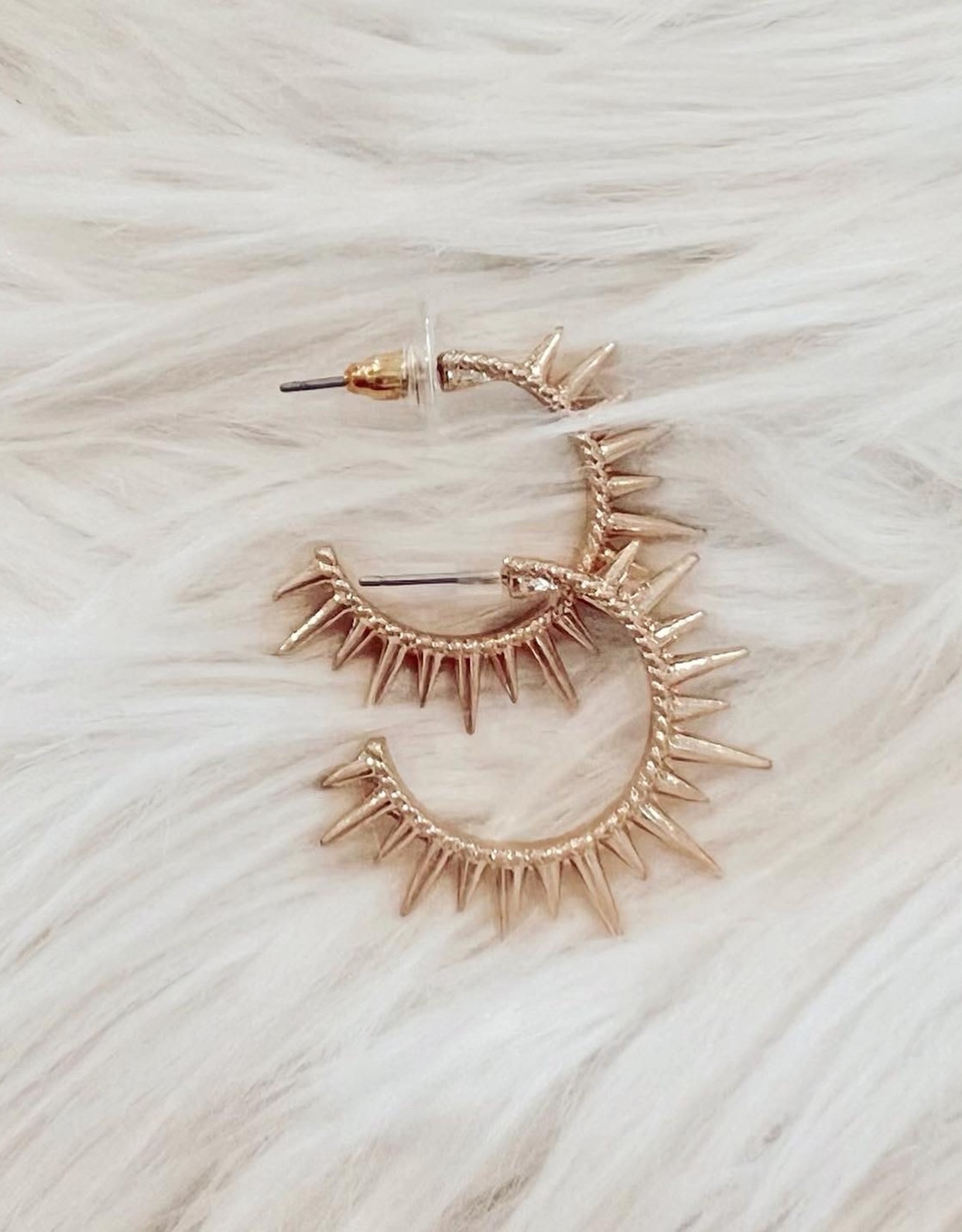 Spiked Hoop Earring