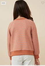 Hayden Maggie Button Sweater in Rust