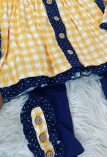 Honeydew Brittany Set in Yellow Gingham