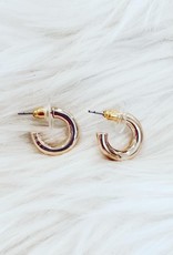 Gold Hoop Earring .5”