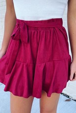 GeeGee Hadley Skort in Burgundy