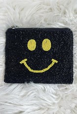 Black Smile Zipper Pouch